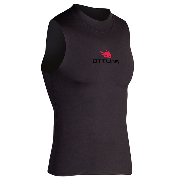 Sleeveless neoprene top black
